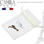 Camila Paris CP3357 French Hair Barrette Clip for Girls, Handmade, Onyx, Metal-Free Closure Strong Hold Grip Hair Clips for Women, No Slip Durable Styling Girls Hair Accessories, Made in France