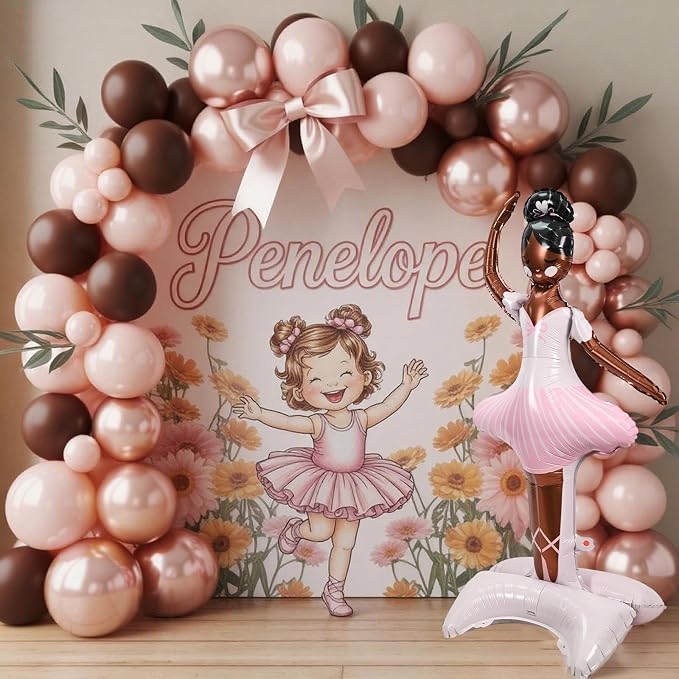 49" Large Ballerina Balloons for Party Decorations, Giant Self Standing - Image 7