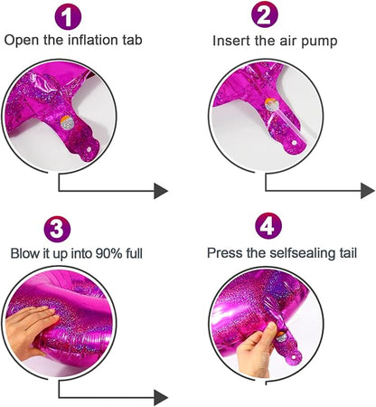Laser Hot Pink 1 Balloon - Image 6