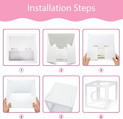 First Birthday Decoration for Baby Boy or Girl, Balloon 'ONE' Boxes for 1st - Image 4