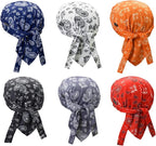 Doo Rags Beanie Hats Skull Caps Dew Rag Bandana Helmet Liner Motorcycle Cycling Cap Do Rag Headwrap for Men and Women