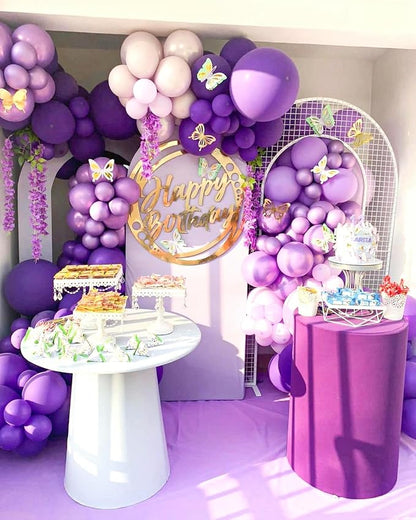 Dark Purple Balloon Arch Kit - Image 7