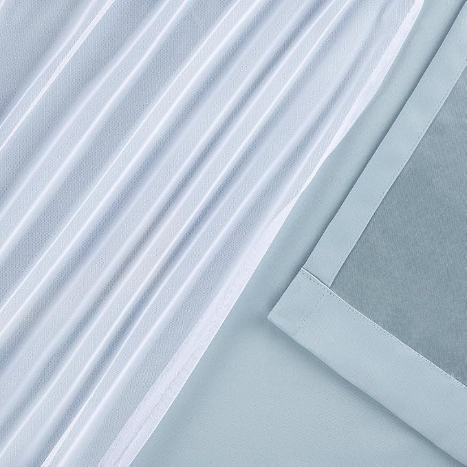 TOWN & COUNTRY LUXE Talia Double Layer Indoor Curtains, Sheer and Room - Image 6