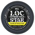 Loc Star Braid & Loc Gel, 16 fl oz | Extreme Hold for Braids, Locs, Twists, Cornrows & Edges | Smooths & Tames Frizz | No Heavy Residue | Long-Lasting | With Aloe Vera