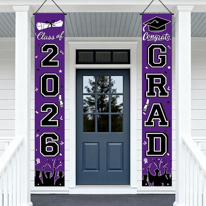 Graduation Banner Class of 2026, Congrats Grad Decorations - Image 5