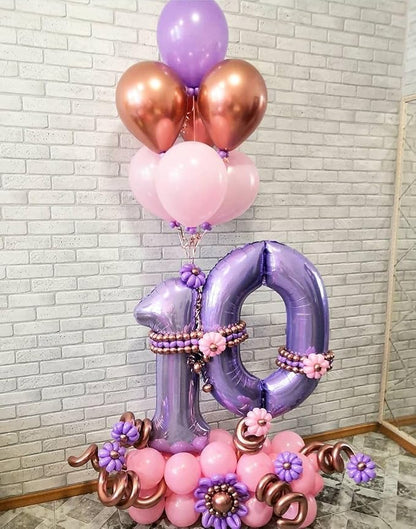 Numbers 50 Balloon 40Inch Pearl Pink Balloon - Image 3