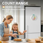 Visual Timer for Kids, 60-Minute Countdown Timers for Classroom Office Kitchen with Silent Operation, Kids Timer for Teaching with Cute Design, 4-Color Zone Pattern Pomodoro Timers