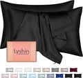 Mulberry Silk Pillow Cases 2 Pack King Size 20x36 Inches with Hidden Zipper, Ultra Smooth and Soft Breathable Cooling Silk Satin Pillowcase Set of 2, Better for Hair and Skin, Gifts for Women Men