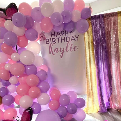 Pink and Purple Balloons, 75 Pack Pastel Purple Pink and Matte White Latex - Image 7