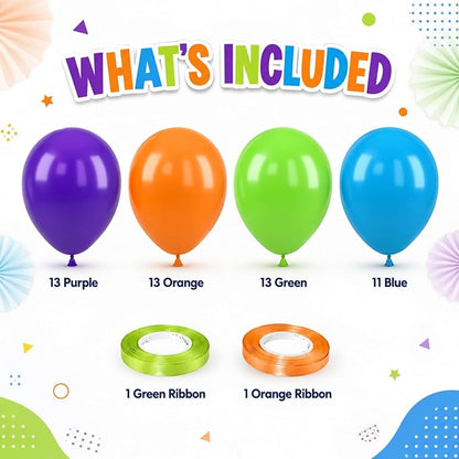 Blue Green Orange Balloons - Image 2