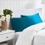 Mulberry Silk Pillowcase for Hair and Skin Made in USA, 22 Momme King Size Silk Pillow Cases with Zipper, 100% Silk, Anti Aging, Anti Acne, 1 Pc 20"x36" (King, Peacock Blue)