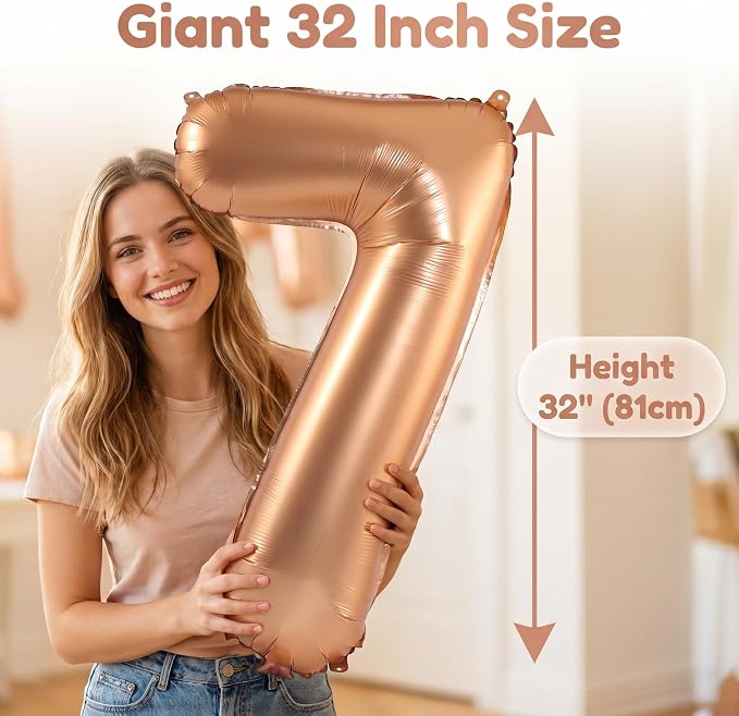 YPSelected 32 Inch Large Foil Helium Number Balloon Birthday Wedding Party 0-9 - Image 5