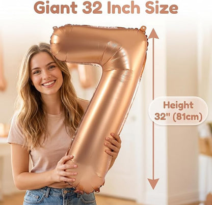 YPSelected 32 Inch Large Foil Helium Number Balloon Birthday Wedding Party 0-9 - Image 5