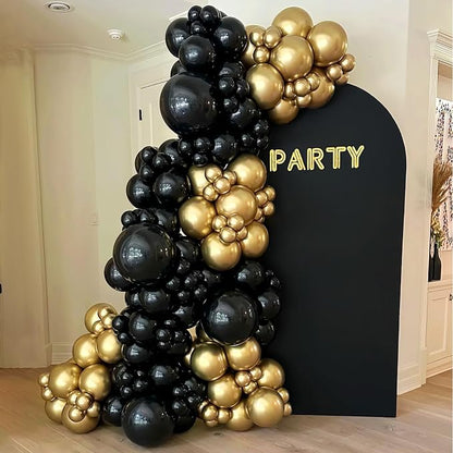 EMART Black and Gold Balloons 12 Inch 60pcs, Latex Balloons - Image 7
