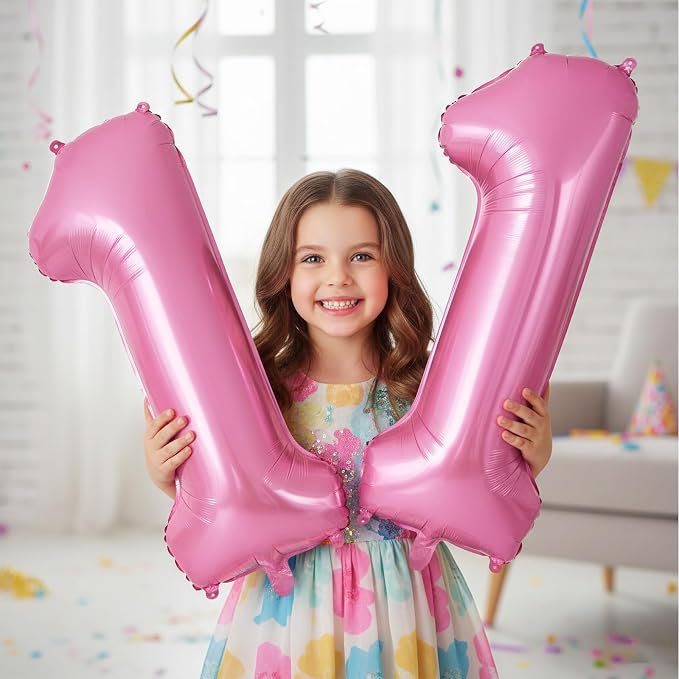 Pink Number 11 Balloons, Big Large Foil Number Balloons, Jumbo Giant Mylar - Image 4