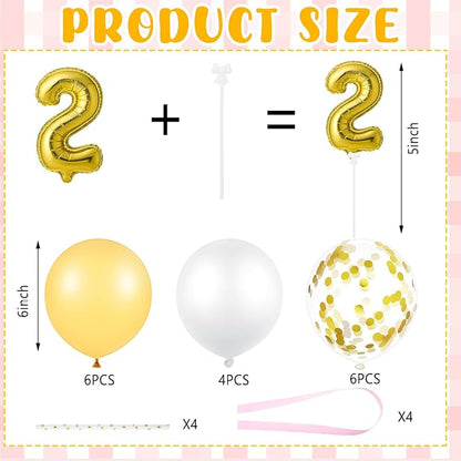 Gejoy 36 Pack 5 Inch Mini Number Balloon Foil Cake Topper Number Avoid Violent - Image 2