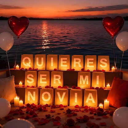 Quieres Ser Mi Novia Light Up Letters, Include Light up Letters, - Image 6