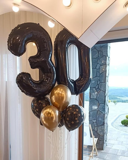 Black Number 17 Balloon 40 Inch - Image 7
