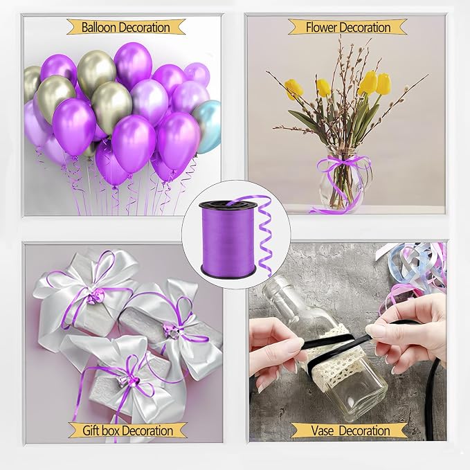 500 Yards Light Purple Curling Ribbon, Ribbons - Image 4