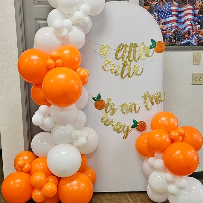 YMSZ Orange Balloons Arch Kit, Thanksgiving Day Party Decoration | 134pcs - Image 4