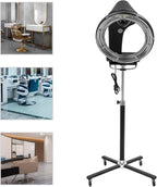 Hair Steamer Professional Salon Steamer,Stand Hair Dryer,Orbiting Rotating Hair Processor with Wheels,3 in 1 Orbiting Hair Dryer,HairDryer Accelerator, Perm Styling