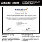 Soulflower Rosemary Redensyl Hair Growth Serum | 3% Redensyl, 4% Anagain, Melanogray, Caffeine, Biotin, Keratin, Tea Tree, Chia Seeds, Rice Water | Men, Women | 30 ml