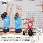12 Pcs Volleyball Mini Detangler Brush, Mini Travel Hair Brush, Bristles Plastic Detangling Brush,No Tangle Soft Flexible Bristles for Straight, Curly, Thick Hair for Volleyball Team Gift Sport Party