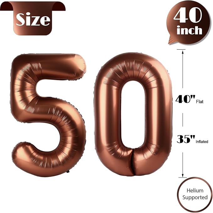Brown 50 Balloon - Image 5