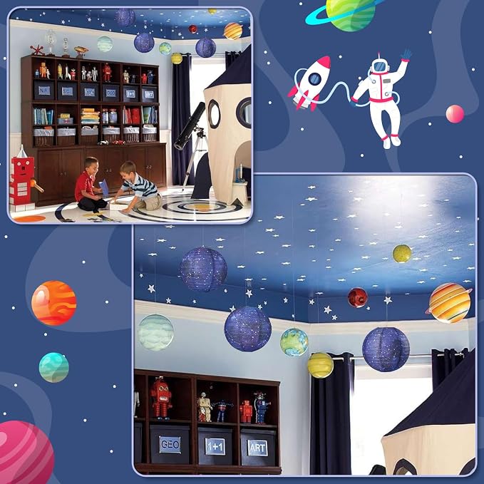 3pcs Galaxy Paper Lanterns - Image 5