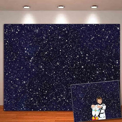 7x5FT Soft Fabric/Polyester Night Sky Star Universe Space Starry Photography by HQM