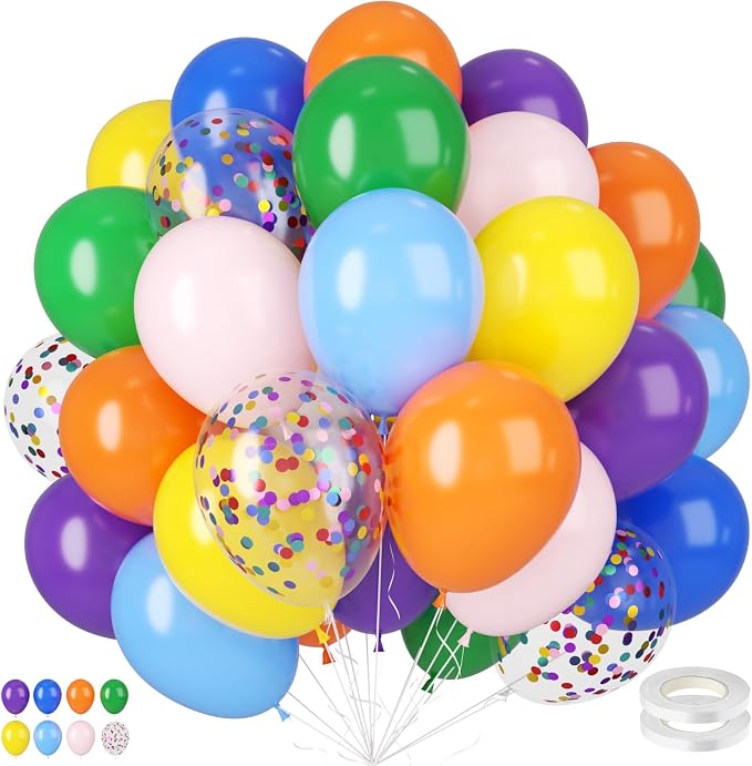 Rainbow Assorted Balloons by BIAPIAN