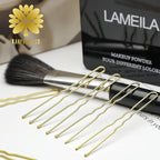 100PCS 2.4Inch U Shaped Hair Pins,Gold Bobby Pins for All Hair Types,Hair Pins for Women,Pain-Free U Pins for Buns With Box（Gold）