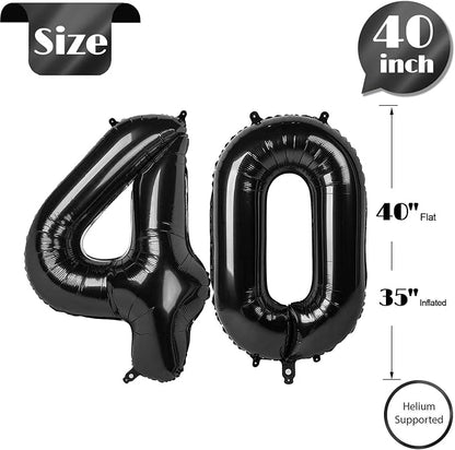 Black 40 Balloon - Image 6