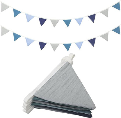 Oudain 2 Pcs Pennant Banner Flags Nursery Garland Triangle Bunting Flags by Oudain