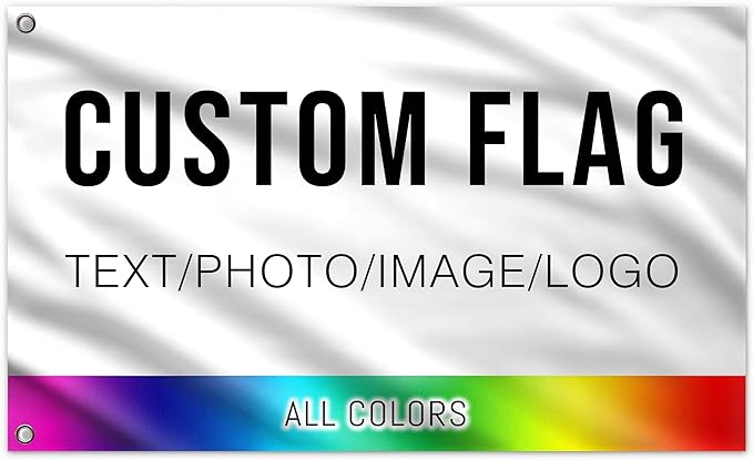 Custom Flag 6x10 FT Personalized Outdoor Flags Banners Design Print Your Own by MisnestCustom