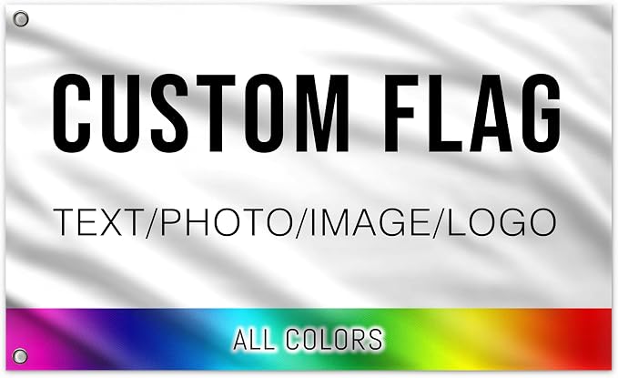 Custom Flag 5x8 FT Personalized Outdoor Flags Banners Design Print Your Own by MisnestCustom