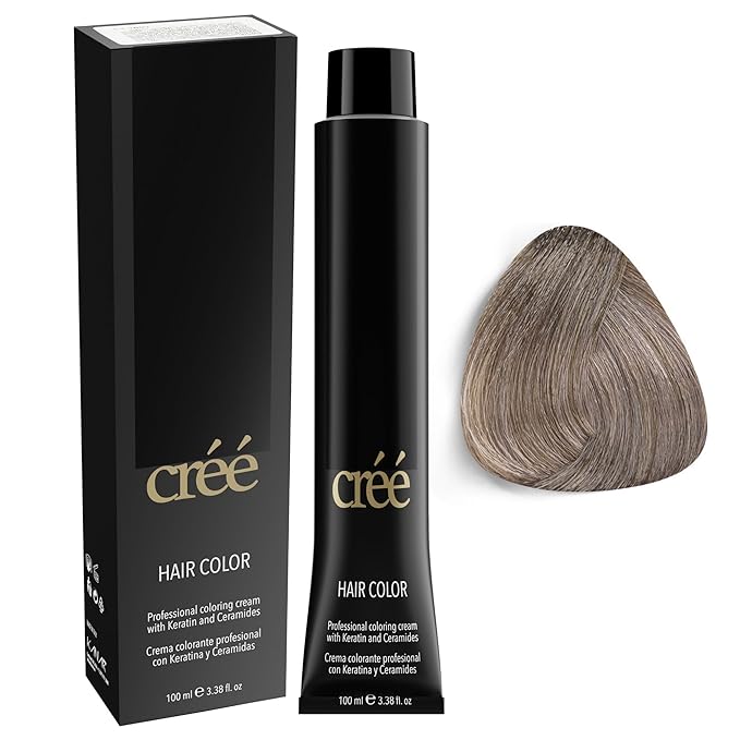 Cree Professional 9.11 - Intense Ash Very Light Blond Permanent Hair Color - Long Lasting, Rich Vibrant - Gray Coverage 100ml - 3.4 fl.oz.