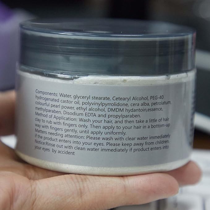 Purple Temporary Hair Color Wax -Washable Hair Dye for Men & Women, All-Day Hold Disposable Hair Styling Clays for Party, Cosplay & Daily 4.23 oz(1, Purple)