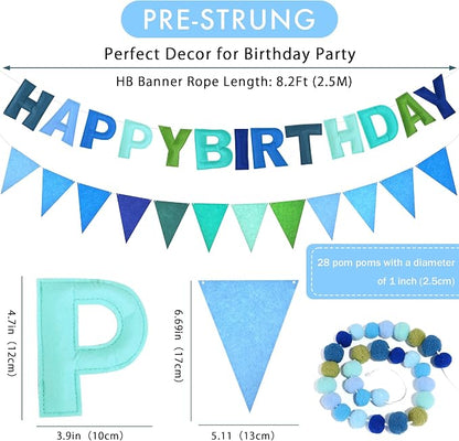 CANREVEL 3 PCS Pre-Strung 3D Happy Birthday Banner Decorations, Happy Birthday - Image 2