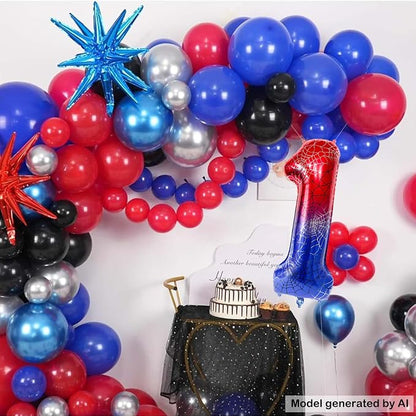 40 Inch Spider Number 1 Foil Balloons - Image 6