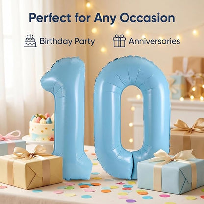 Number 10 Balloon Foil Mylar Balloons - Image 4