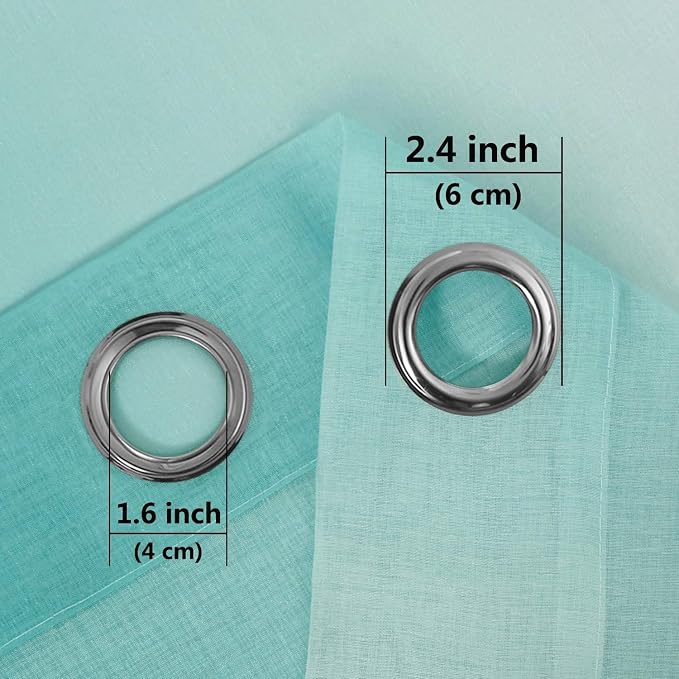 DWCN Ombre Short Sheer Curtains - Image 2