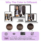 Dark Brown Synthetic Hair Toppers for Women with Thinning 3D 360° Cover Clip in Wispy Bangs Upgraded Adjustable Bandage 24 Inch Long Layered