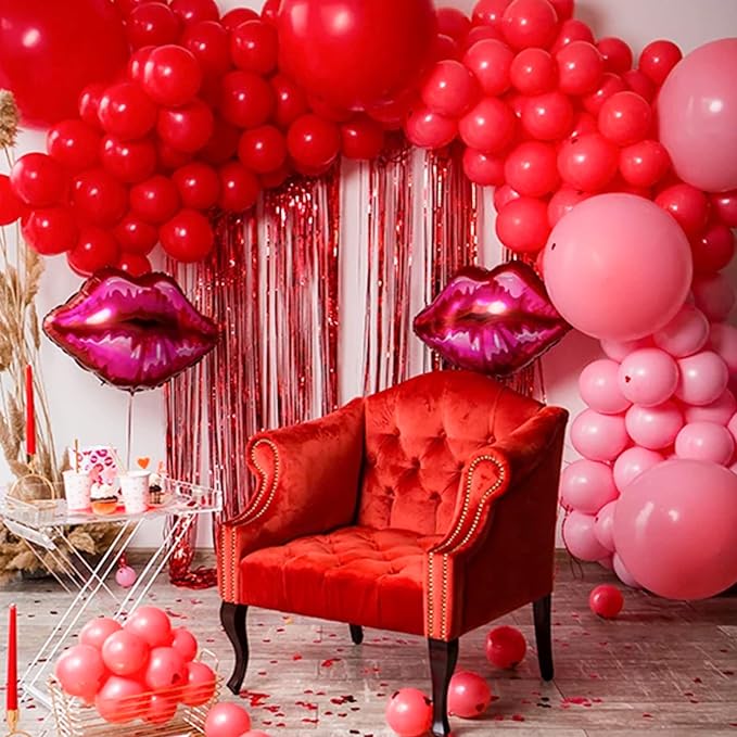 PartyWoo Red Balloons 50pcs Small Mini Latex Matte Balloons 5 Inch | Graduation - Image 2