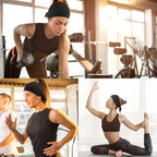 DRESHOW 6 PCS Adjustable Headbands for Women Knotted Headbands Elastic Non-Slip Fashion Hair Bands for Workout Sports Running Yoga