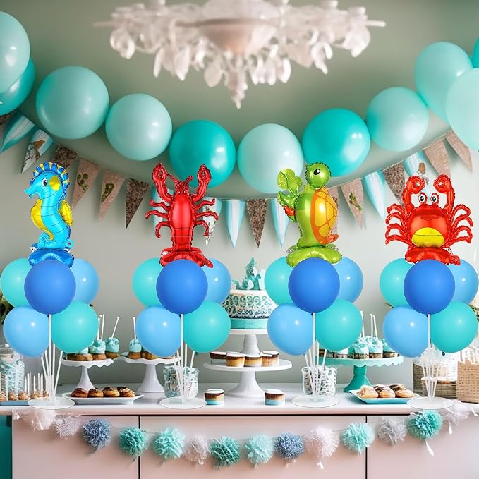 4 Sets Ocean Animal Theme Party Balloons Stand Kit - Image 5