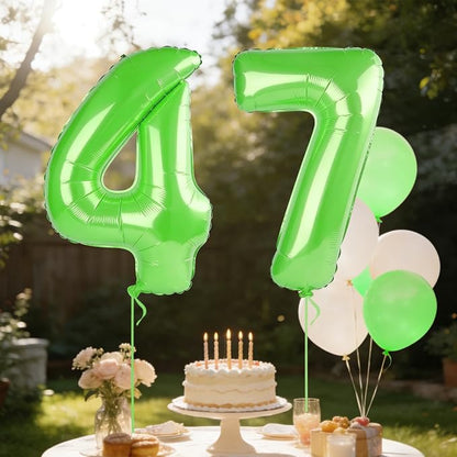 40 Inch Number 47 Balloons for 47th Birthday Party Decorations, 0-100 Fruit - Image 3