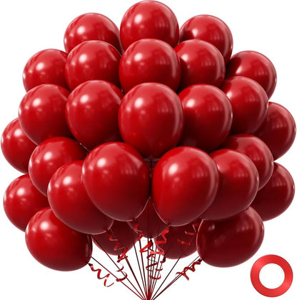 Dark Red Balloons 12 inch by Awenztech