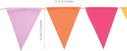 HESTYA 42 Pieces Colorful Pennant Banner Flag Multicolor Bunting String - Image 2