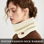 Neck Warmer Gaiter, Winter Fleece Lined Face Mask Scarf for Men Women, Thick Warm Cold Weather Running Ski Neck Cover